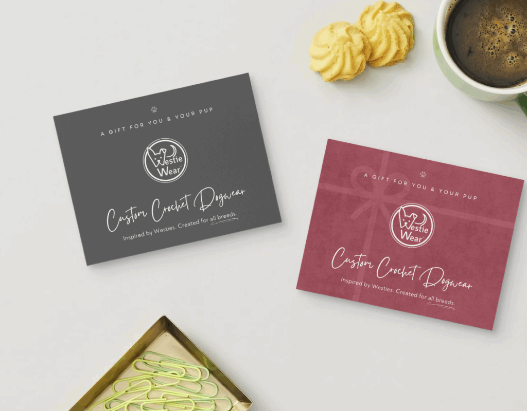 handmade dog sweater gift certificate