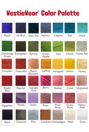 WestieWear Color Palette