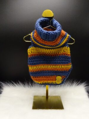 XS Handmade Multi-Colored Dog Sweater | WestieWear™ (Blueberry+)