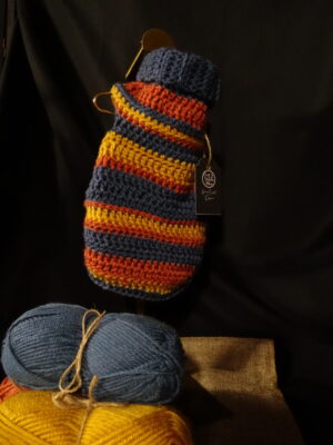 Handmade Dog Sweater Blueberry Clay Saffron